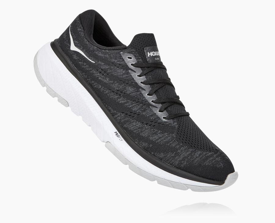 Hoka One One Hardloopschoenen Heren - Cavu 3 - Zwart/Wit - EJ4309862